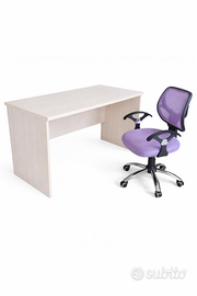 Scrivania + sedia ergonomica