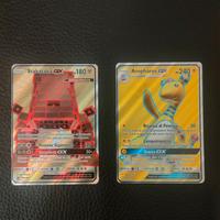 2x Carte Pokemon Stakataka GX & Ampharos GX ITA NM