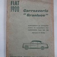 FIAT 1900 1400 Carrozzeria GRANLUCE Catalogo ricam