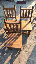 SET TAVOLO, SEDIE E PANCHE
