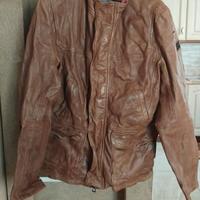 GIUBBINO UOMO DI PELLE BRAND HUGO BOSS COLORE MARR