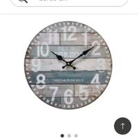 Orologio anticato in legno