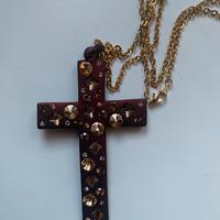 Pendente croce in metallo