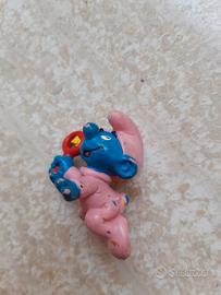 Figura Baby Puffo Rosa con Sonaglio PVC 20202 1984