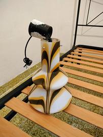 Lampadario vintage  in vetro stile anni 70