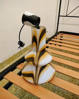 Lampadario vintage  in vetro stile anni 70