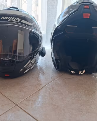 Coppia caschi modulari moto