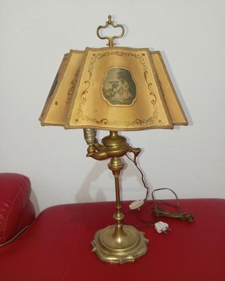 lampada da tavolo ottone