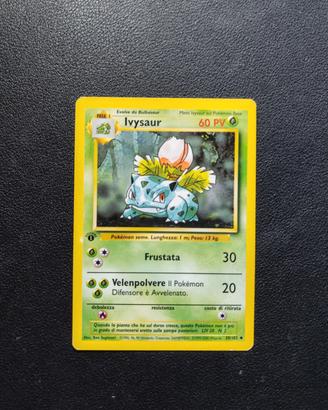 Ivysaur Prima Edizione Set Base - Carte Pokemon 