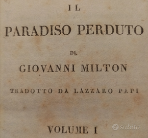 Il paradiso perduto Giovanni Milton