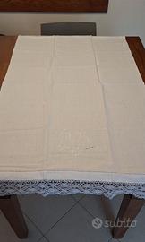 Asciugamano/runner antico in lino e cotone
