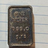lingotto argento puro 999 g 15 