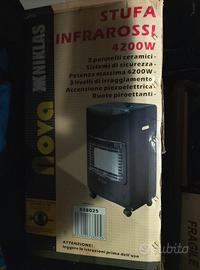 Stufa gas Niklas infrarossi Nova 4200W 3 elementi