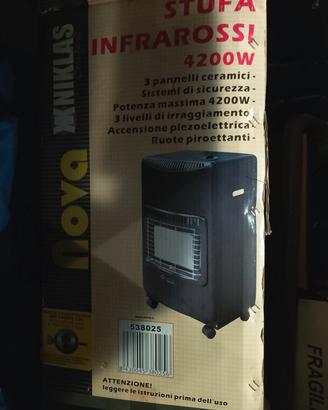 Stufa gas Niklas infrarossi Nova 4200W 3 elementi
