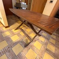 Tavolo legno esterno 135x85 pieghevole