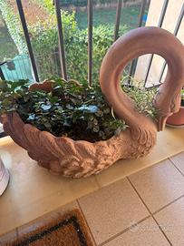 Cigno in terracotta