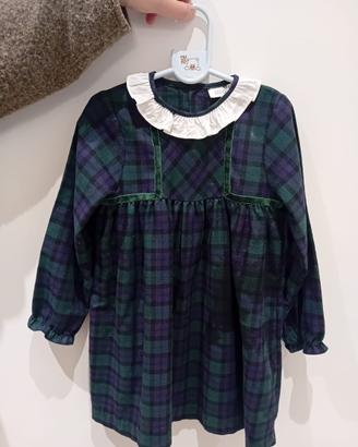 Vestito bimba scozzese 5/6 anni