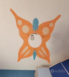 lampadario soffitto farfalla bambini 