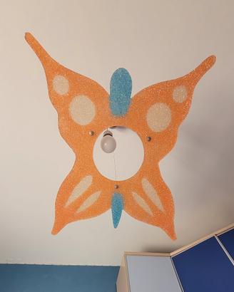 lampadario soffitto farfalla bambini 