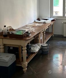 Tavolo Lavoro Epoca Banco Sartoria Legno