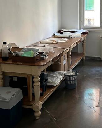Tavolo Lavoro Epoca Banco Sartoria Legno