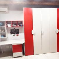 Armadio con scrivania e cassettiera Cameretta RED