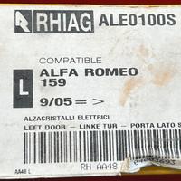 Alzavetro elettrico senza motorino, alfa 159 sw