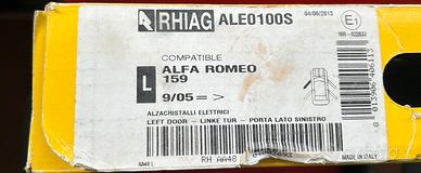 Alzavetro elettrico senza motorino, alfa 159 sw