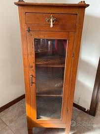 Mobile vetrina in legno massello teak