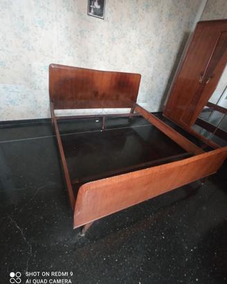 Letto matrimoniale anni 60