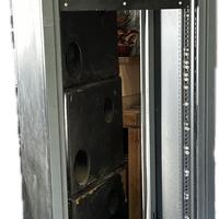Armadio rack con porta in vetro