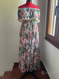 NUOVO! Maxi abito floreale GUESS - Taglia L