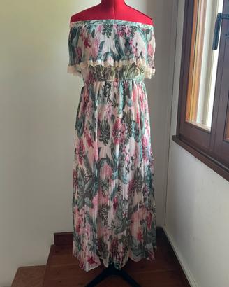 NUOVO! Maxi abito floreale GUESS - Taglia L
