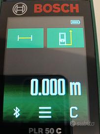 Metro Laser Bosch PLR 50 C con BT-Pari al nuovo