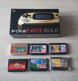 PokeFami Gold Limited 2452/3000 + cartucce Famicom