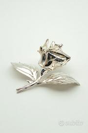 Rosa in argento 925
