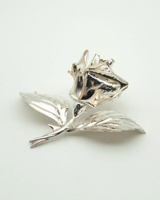 Rosa in argento 925
