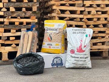 Legna da Ardere, Pellet, Carbone e Carbonella