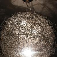 Lampadario con lampadine alogene