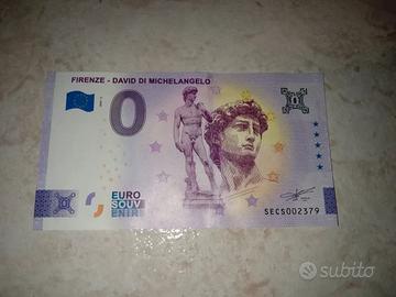 Banconota da 0 euro Italia David di Michelangelo