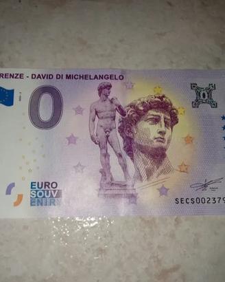 Banconota da 0 euro Italia David di Michelangelo
