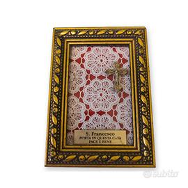 quadretto religioso vintage S. Francesco anni 80