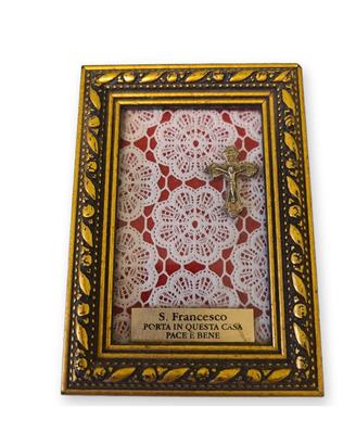 quadretto religioso vintage S. Francesco anni 80