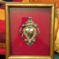 EX VOTO ANTICO SACRO CUORE PER GRAZIA RICEVUTA