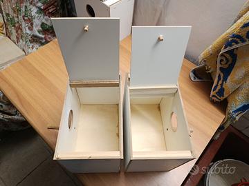 nidi per cocorite o inseparabili 