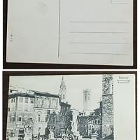Antica cartolina Firenze, Piazza della Signoria.