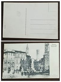 Antica cartolina Firenze, Piazza della Signoria.