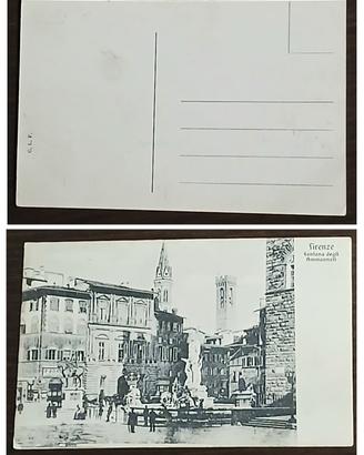 Antica cartolina Firenze, Piazza della Signoria.