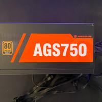 Alimentatore semi modulare 80 plus gold 750w