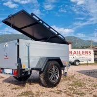 Carrello rimorchio auto off-road con coperchio